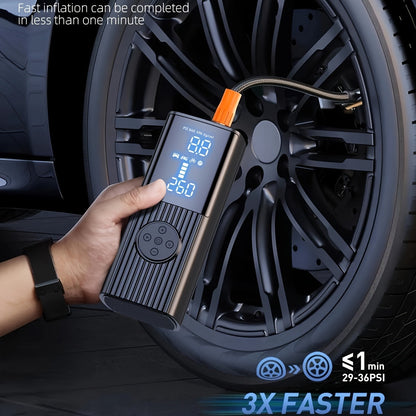 NNETM Portable Tire Inflator with Dual Screen