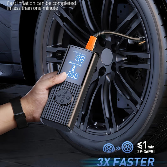 NNETM Portable Tire Inflator with Dual Screen