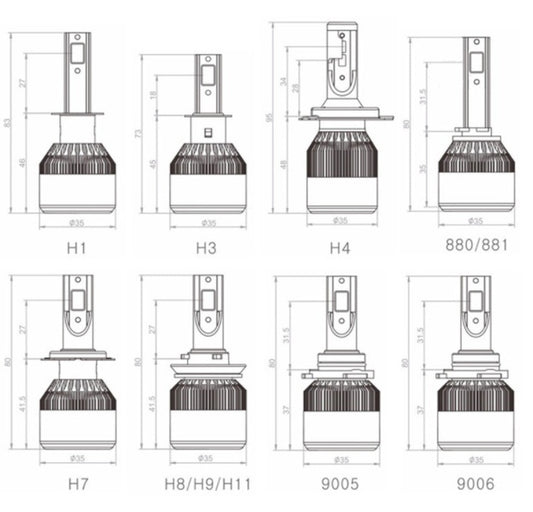 Metal car lights
