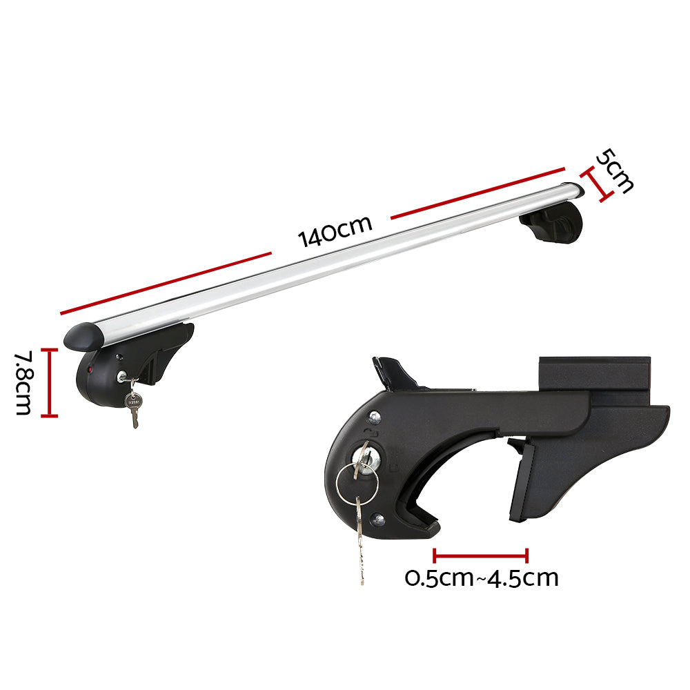 NNEDSZ Universal Car Roof Rack 1360mm Cross Bars Aluminium Silver Adjustable Car 90kgs load Carrier