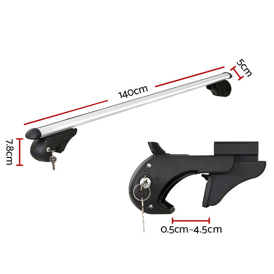 NNEDSZ Universal Car Roof Rack 1360mm Cross Bars Aluminium Silver Adjustable Car 90kgs load Carrier