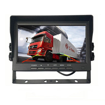 NNEDSZ 4-Channel Split 7" Screen Monitor w/4 Reversing Camera Kit for Truck Trailer Bus
