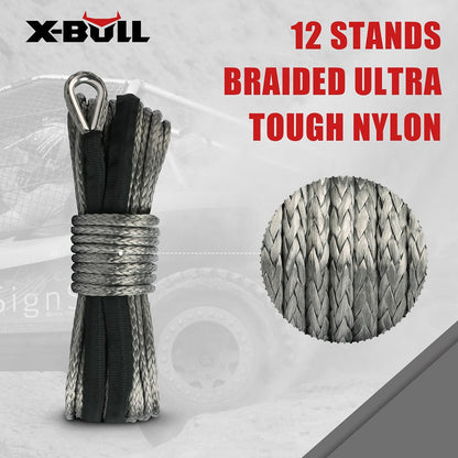 NNEDSZ Winch Rope 5.5mm x 13m Dyneema Synthetic Rope Tow Recovery Offroad 4wd4x4