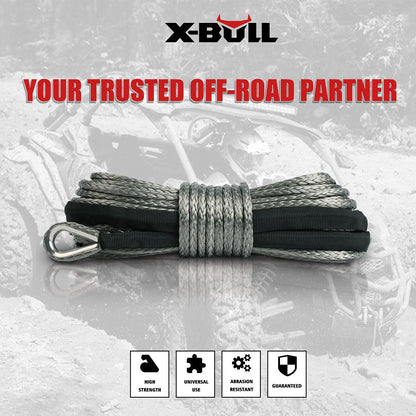 NNEDSZ Winch Rope 5.5mm x 13m Dyneema Synthetic Rope Tow Recovery Offroad 4wd4x4