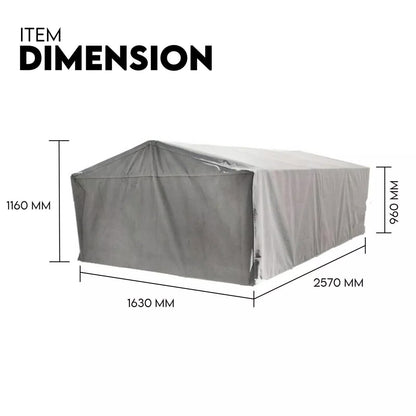 NNEDSZ 8X5 BOX TRAILER CAGE CANVAS COVER (900mm) 3 FOOT Thick Rip Resistant Waterproof