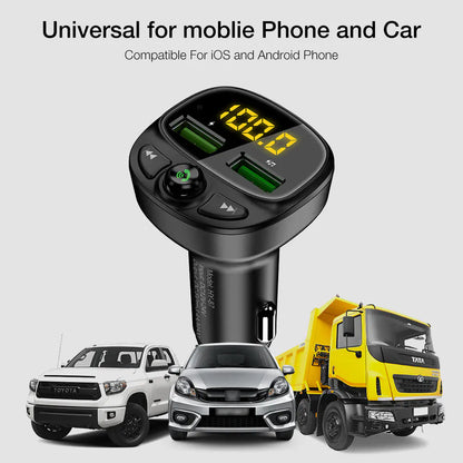 Car Bluetooth Charger, Player, and Receiver